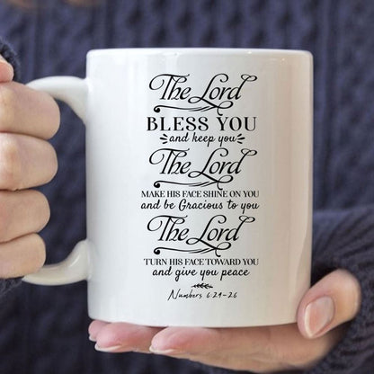 The Lord Bless You And Keep You Numbers 624-26 Niv Bible Verse Mug, Christian Mug, Bible Mug, Faith Gift, Encouragement Gift