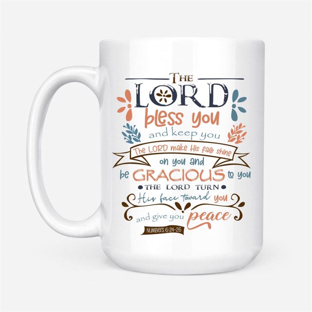 The Lord Bless You And Keep You Numbers 624-26 Niv Coffee Mug, Christian Mug, Bible Mug, Faith Gift, Encouragement Gift