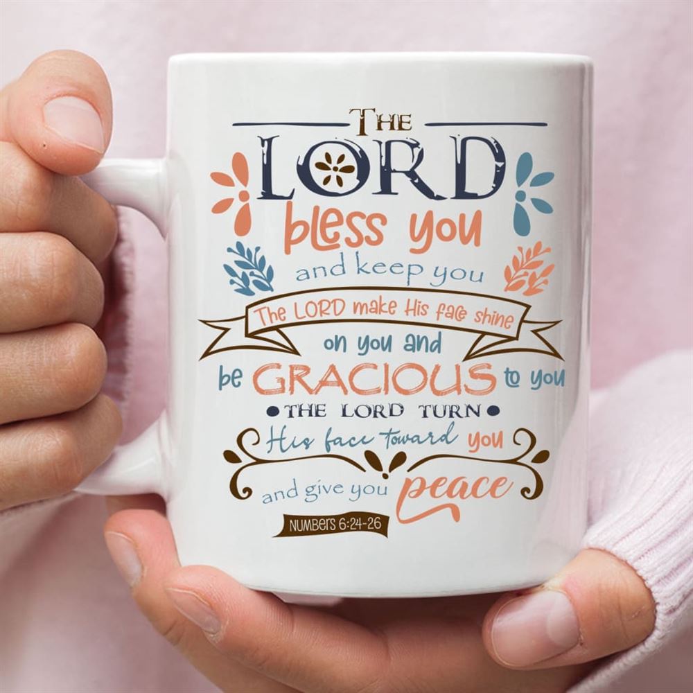 The Lord Bless You And Keep You Numbers 624-26 Niv Coffee Mug, Christian Mug, Bible Mug, Faith Gift, Encouragement Gift