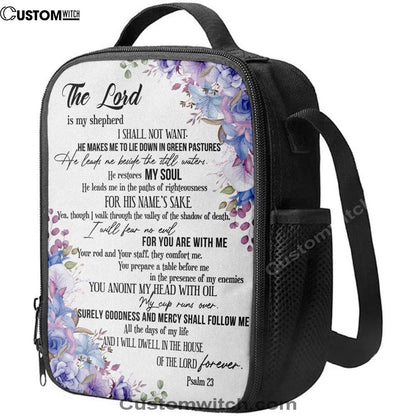 The Lord Is My Shepherd Psalm 23 Lunch Bag For Men And Women, Spiritual Christian Lunch Box For School, Work