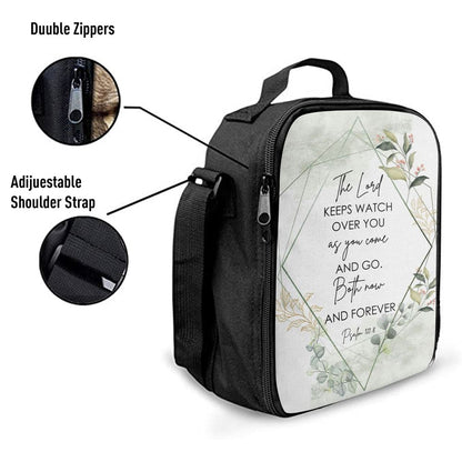 The Lord Keeps Watch Over You As You Come And Go Bible Verse Lunch Bag For Men And Women, Spiritual Christian Lunch Box For School, Work