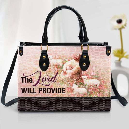 The Lord Will Provide Leather Handbag, Religious Gifts For Women, Women Pu Leather Bag