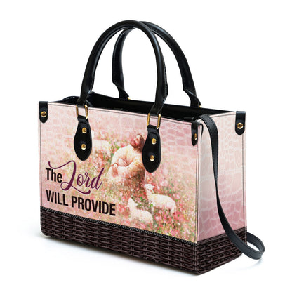 The Lord Will Provide Leather Handbag, Religious Gifts For Women, Women Pu Leather Bag