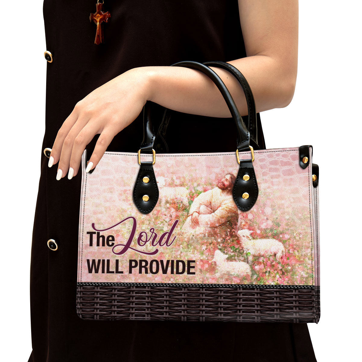 The Lord Will Provide Leather Handbag, Religious Gifts For Women, Women Pu Leather Bag