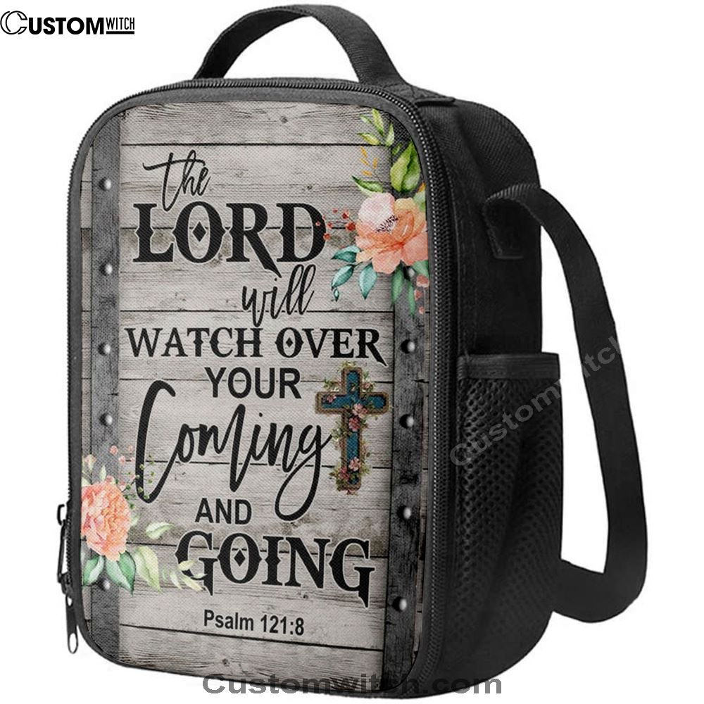 The Lord Will Watch Over Your Coming And Going Psalm 1218 Lunch Bag For Men And Women, Spiritual Christian Lunch Box For School, Work