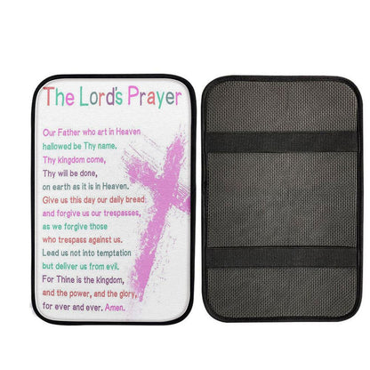 The Lords Prayer Bible Verse Car Armrest Pad - Christian Gifts For Toddler Or Baby Boys Bedroom Interior Accessories