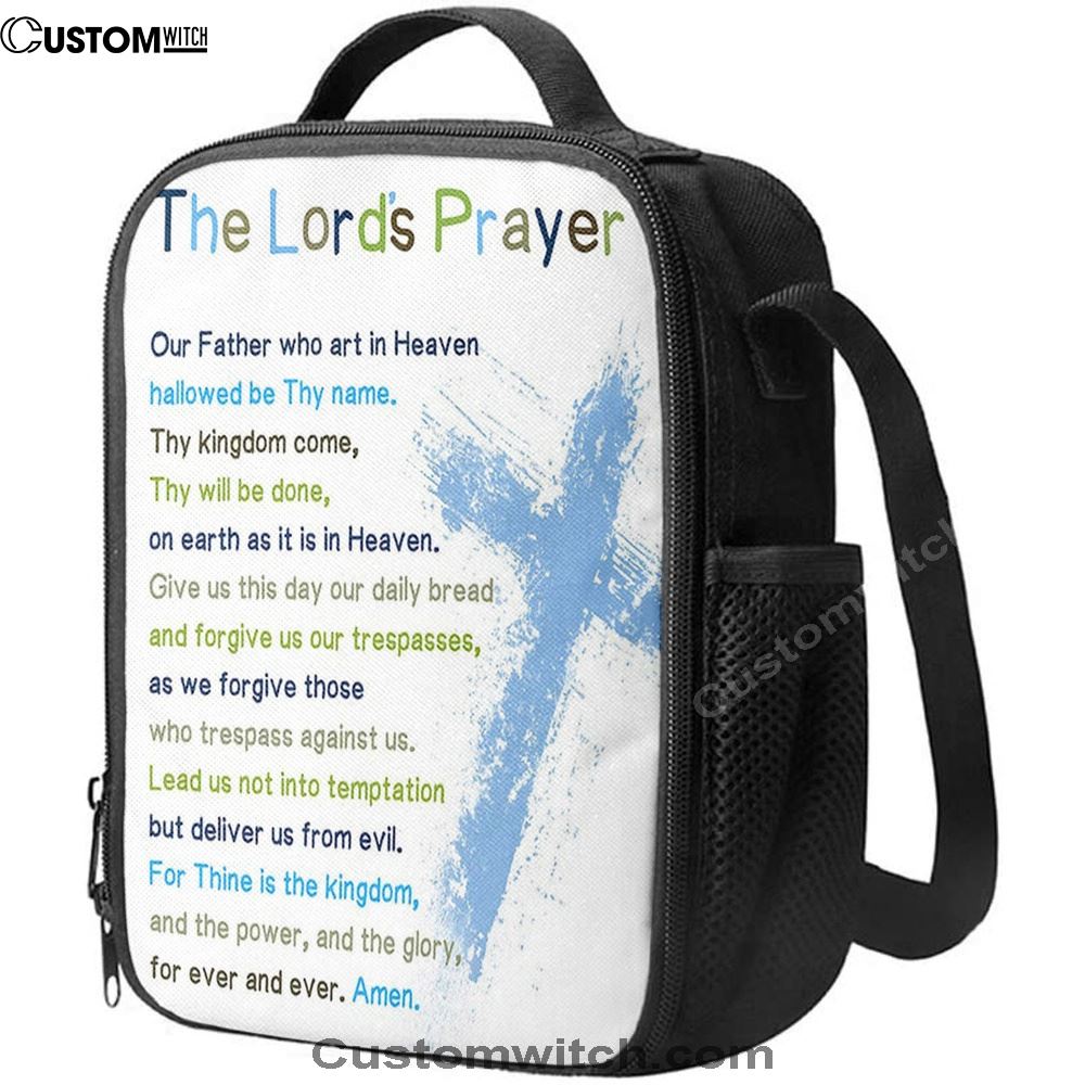 The Lords Prayer Bible Verse Lunch Bag For Men And Women - Christian Daughter Gifts, Spiritual Christian Lunch Box For School, Work