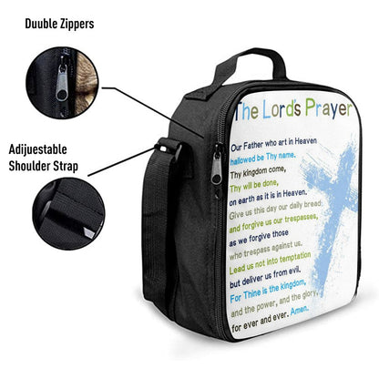 The Lords Prayer Bible Verse Lunch Bag For Men And Women - Christian Daughter Gifts, Spiritual Christian Lunch Box For School, Work