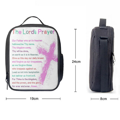 The Lords Prayer Bible Verse Lunch Bag For Men And Women - Christian Gifts For Toddler Or Baby Boys, Spiritual Christian Lunch Box For School, Work