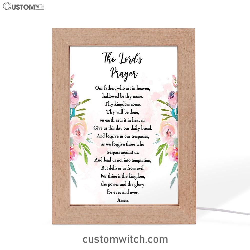 The Lords Prayer Decor - Bible Verse Art - Gift For Women, Pastor