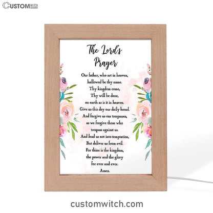The Lords Prayer Decor - Bible Verse Art - Gift For Women, Pastor