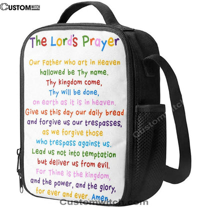 The Lords Prayer Lunch Bag For Men And Women, Spiritual Christian Lunch Box For School, Work