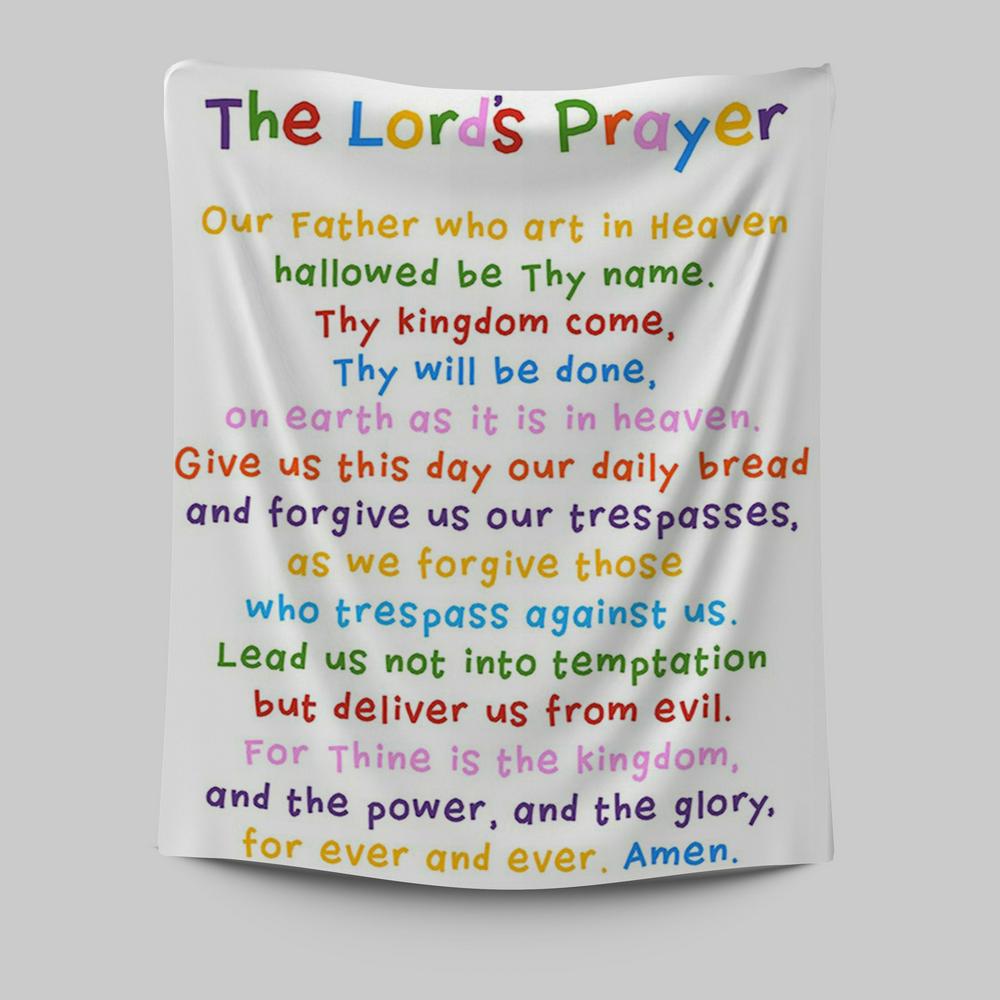 The Lords Prayer Tapestry Wall Art - Christian Tapestries Wall Art Decor