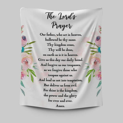 The Lords Prayer Wall Decor - Bible Verse Wall Art - Gift For Women, Pastor