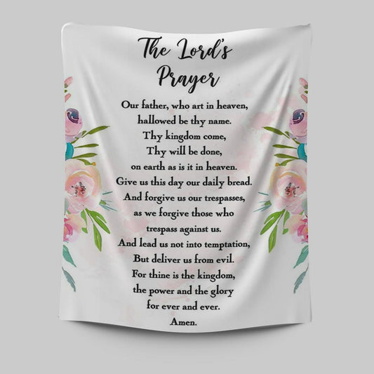 The Lords Prayer Wall Decor - Bible Verse Wall Art - Gift For Women, Pastor