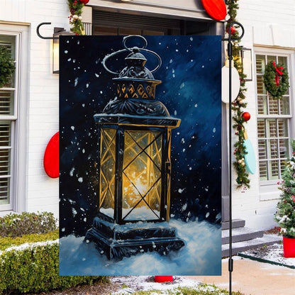 The Magic Of Holiday Lanterns Flag, Christmas Garden Flag, Home Decor Accessories, Christmas Outdoor Decor Ideas