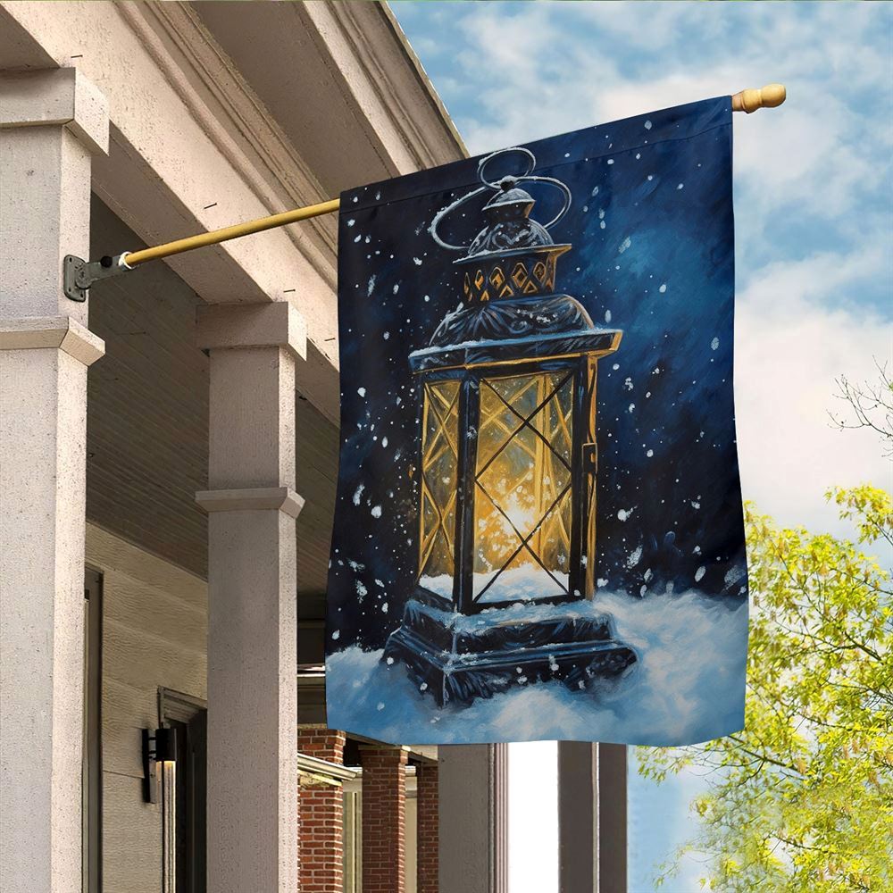The Magic Of Holiday Lanterns Flag, Christmas Garden Flag, Home Decor Accessories, Christmas Outdoor Decor Ideas