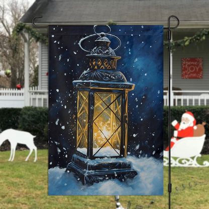 The Magic Of Holiday Lanterns Flag, Christmas Garden Flag, Home Decor Accessories, Christmas Outdoor Decor Ideas