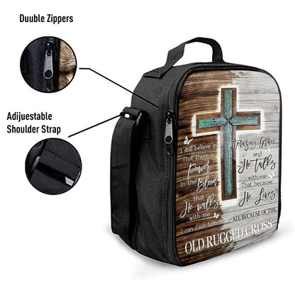 The Old Rugged Cross Lunch Bag For Men And Women, Spiritual Christian Lunch Box For School, Work
