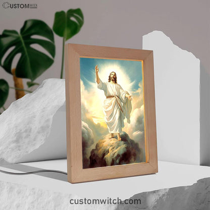 The Picture Of Jesus Creation Frame Lamp Prints - Jesus Frame Lamp Art - Christian Art Decor