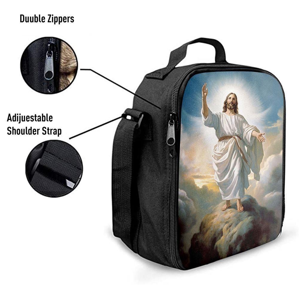 The Picture Of Jesus Creation Lunch Bag For Men And Women, Spiritual Christian Lunch Box For School, Work