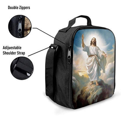 The Picture Of Jesus Creation Lunch Bag For Men And Women, Spiritual Christian Lunch Box For School, Work