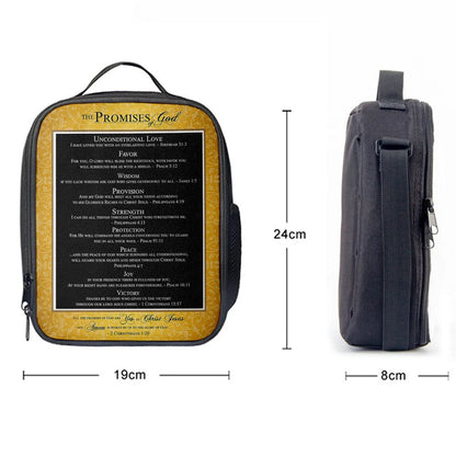 The Promises Of God Lunch Bag For Men And Women - 2 Corinthians 1 20, Spiritual Christian Lunch Box For School, Work
