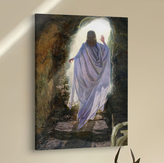 The Resurrection Of Jesus Canvas Pictures - Christian Wall Art - Jesus Canvas Art