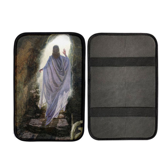 The Resurrection Of Jesus Car Armrest Pad Pictures, Bible Verse Car Interior Accessories