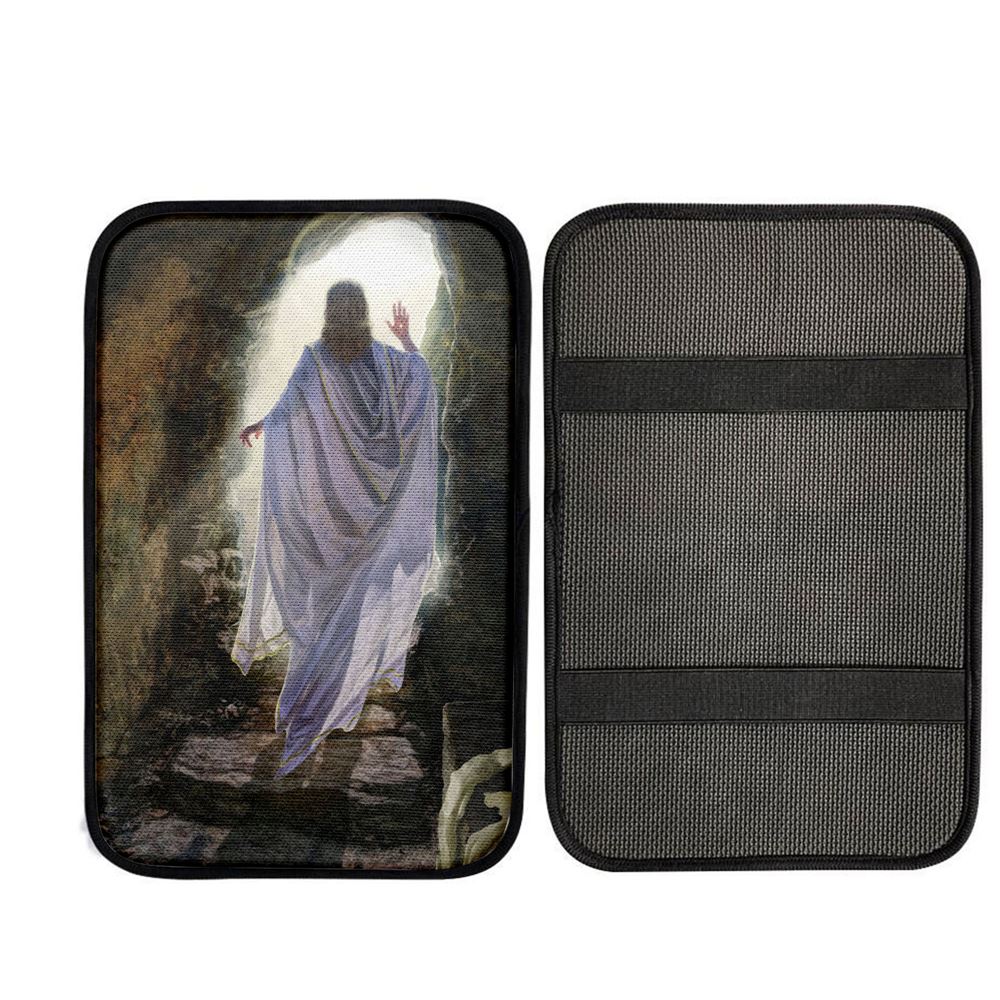 The Resurrection Of Jesus Center Console Cover, Christian Car Interior Accessories
