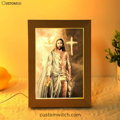 The Return Of Christ Jesus Frame Lamp Prints - Jesus Christ Frame Lamp Art - Christian Decor