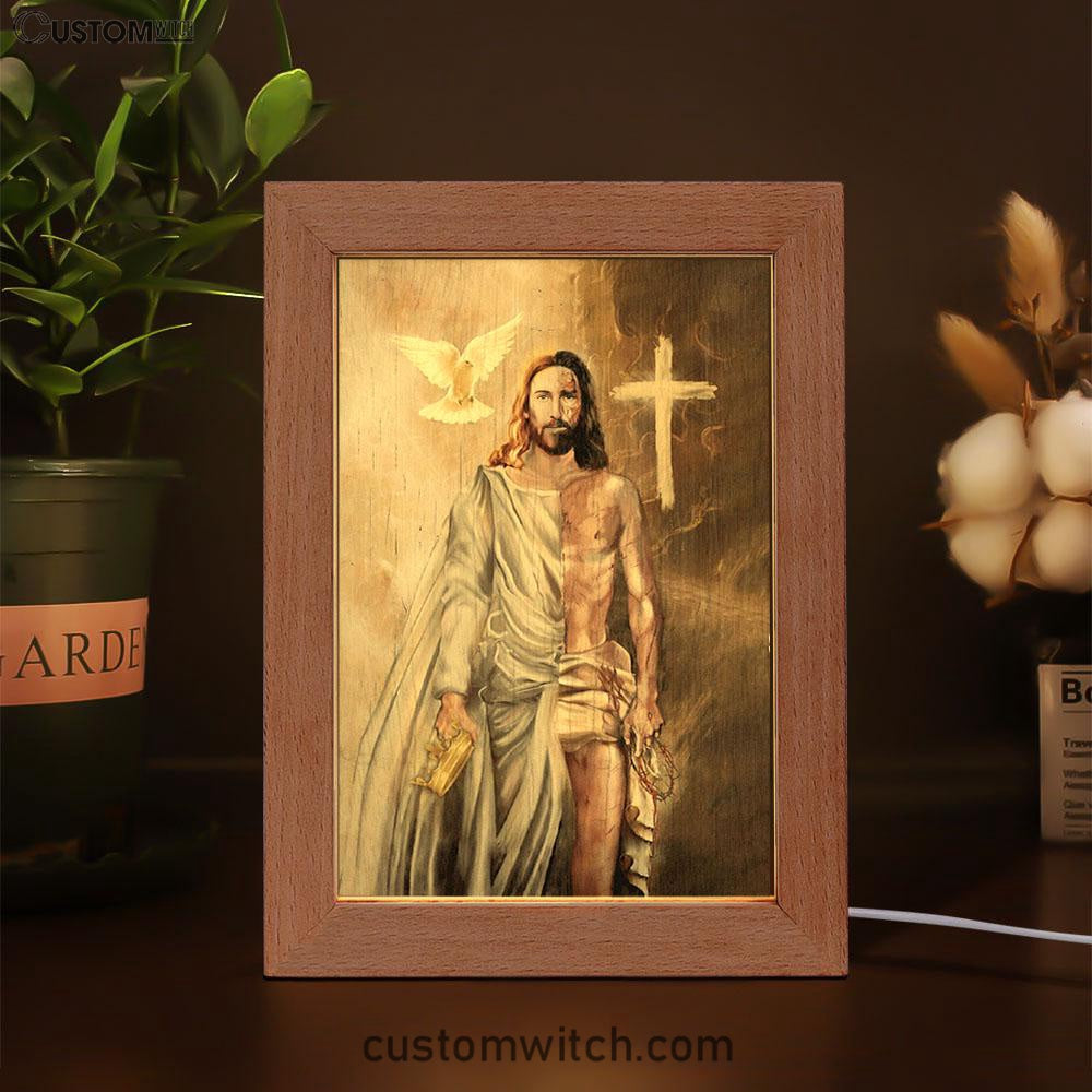 The Return Of Christ Jesus Frame Lamp Prints - Jesus Christ Frame Lamp Art - Christian Decor