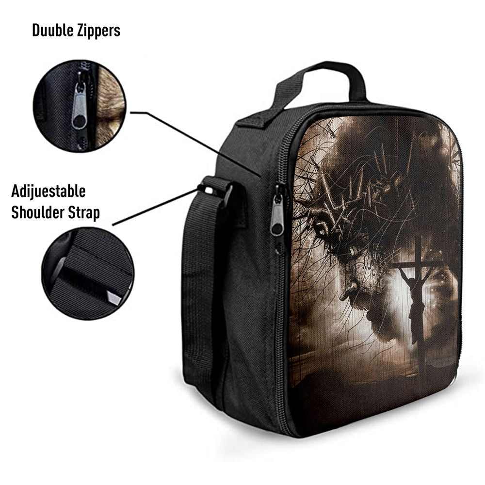 The Sacrifice Of Jesus Christ Lunch Bag For Men And Women, Spiritual Christian Lunch Box For School, Work