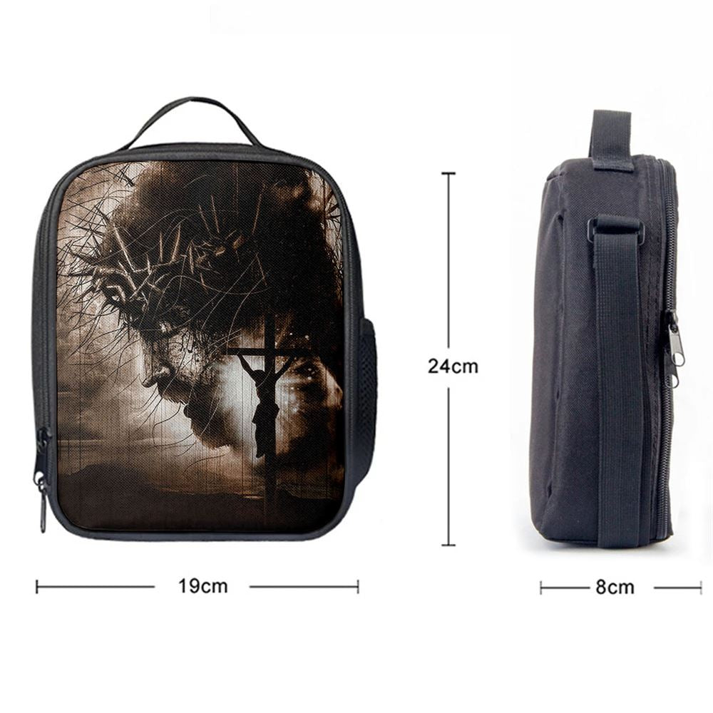 The Sacrifice Of Jesus Christ Lunch Bag For Men And Women, Spiritual Christian Lunch Box For School, Work