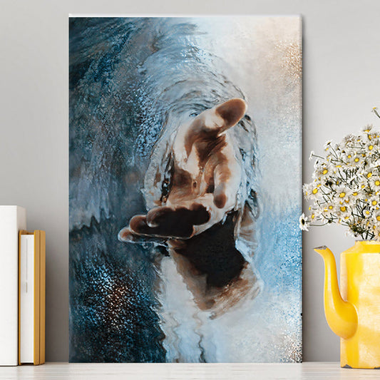 The Saving Hand Of God Canvas Prints - Christian Wall Decor - Bible Verse Canvas Art