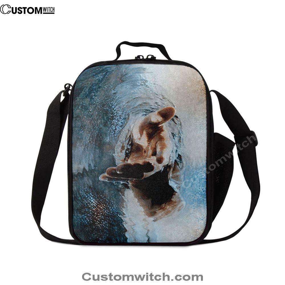 The Saving Hand Of God Lunch Bag For Men And Women, Spiritual Christian Lunch Box For School, Work