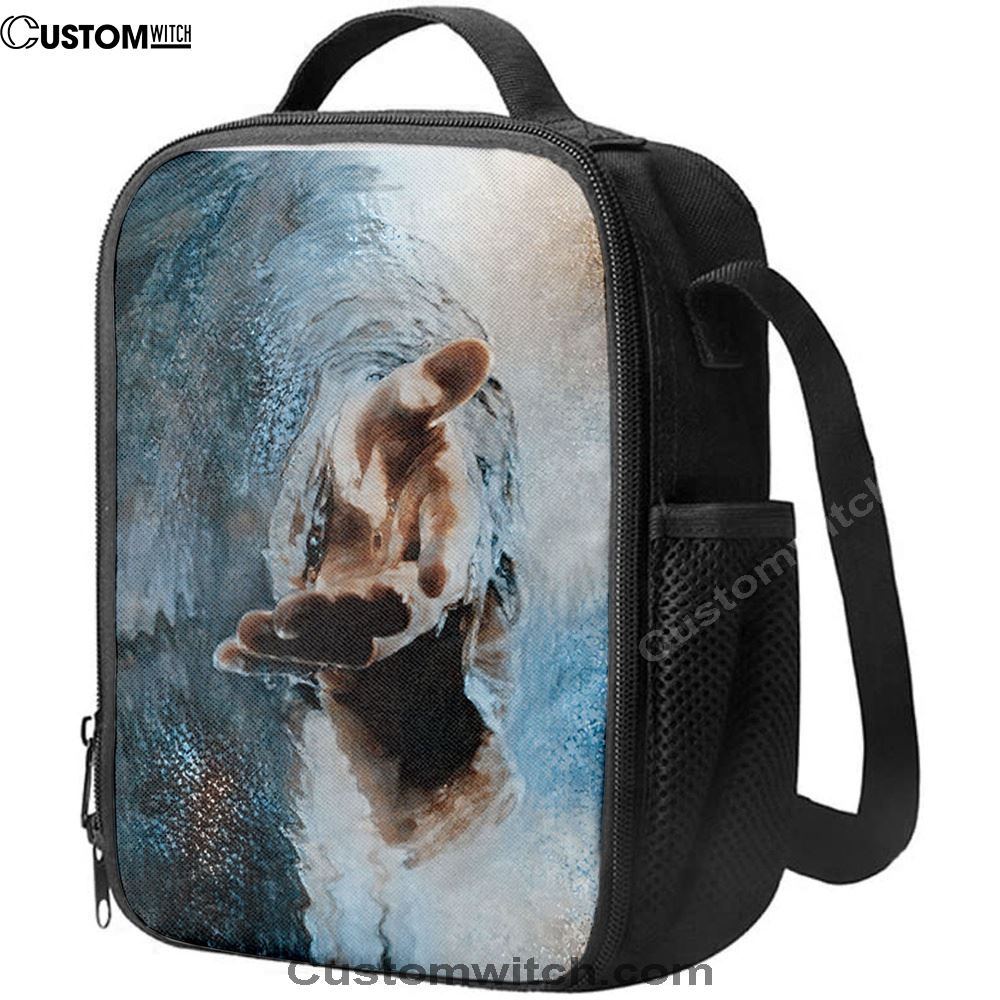 The Saving Hand Of God Lunch Bag For Men And Women, Spiritual Christian Lunch Box For School, Work