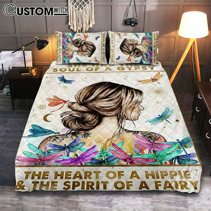 The Soul Of A Gypsy - Boho Positive Inspirational Quotes Cover Twin Bedding Decor -  Gifts For Women