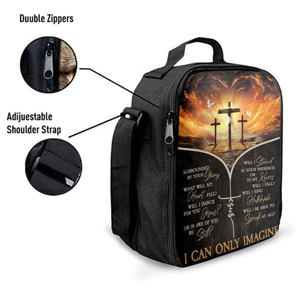 The Three Crosses I Can Only Imagine Lunch Bag For Men And Women, Spiritual Christian Lunch Box For School, Work