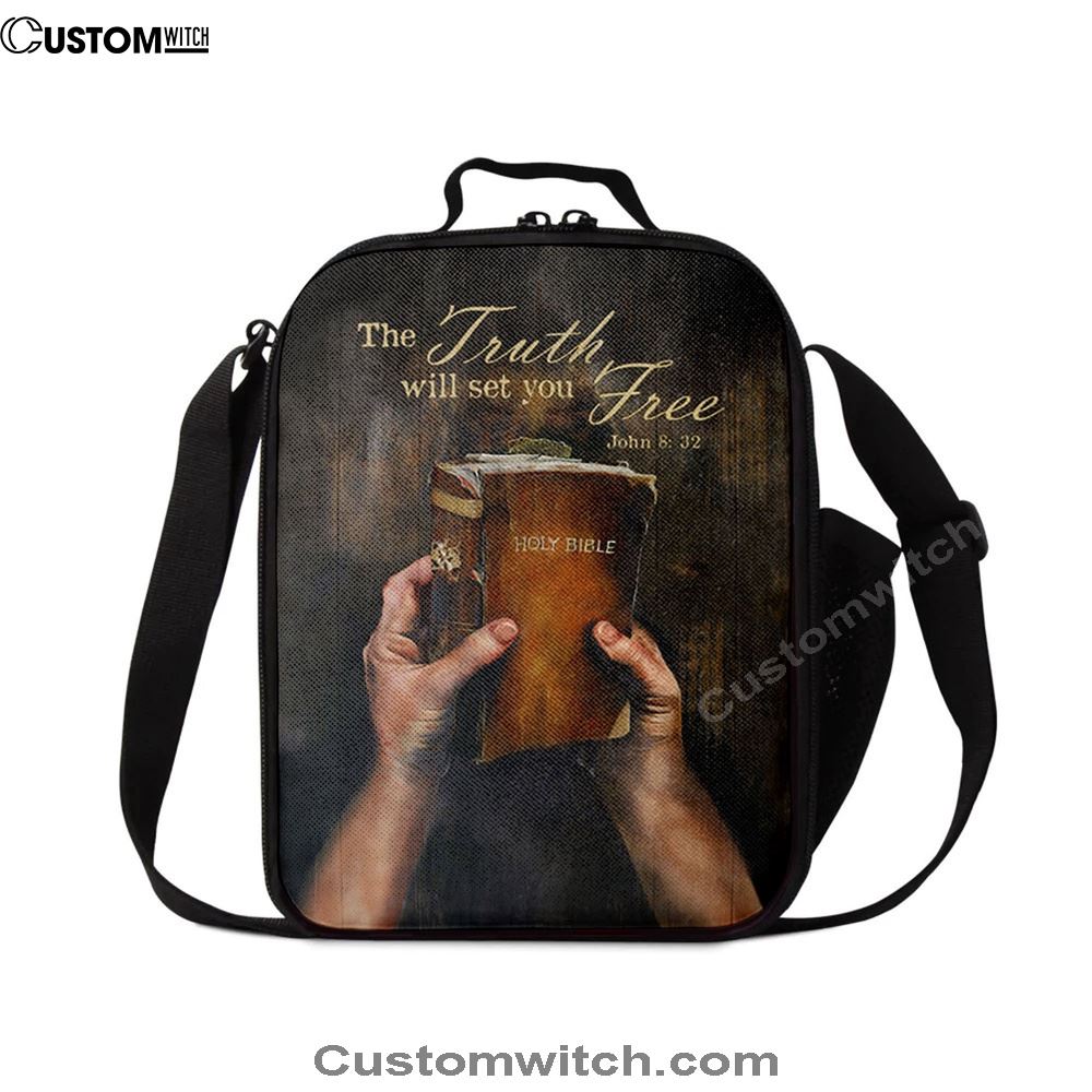 The Truth Will Set You Free Lunch Bag For Men And Women, Spiritual Christian Lunch Box For School, Work