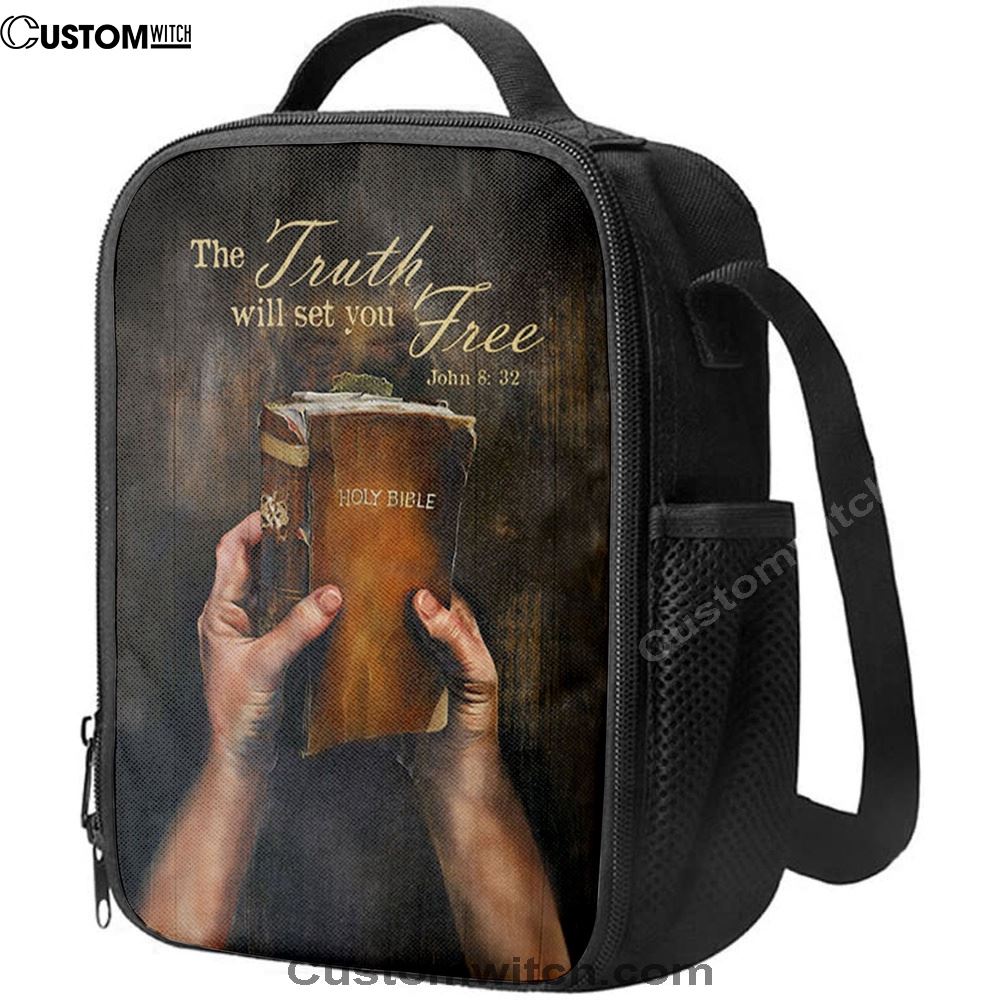 The Truth Will Set You Free Lunch Bag For Men And Women, Spiritual Christian Lunch Box For School, Work
