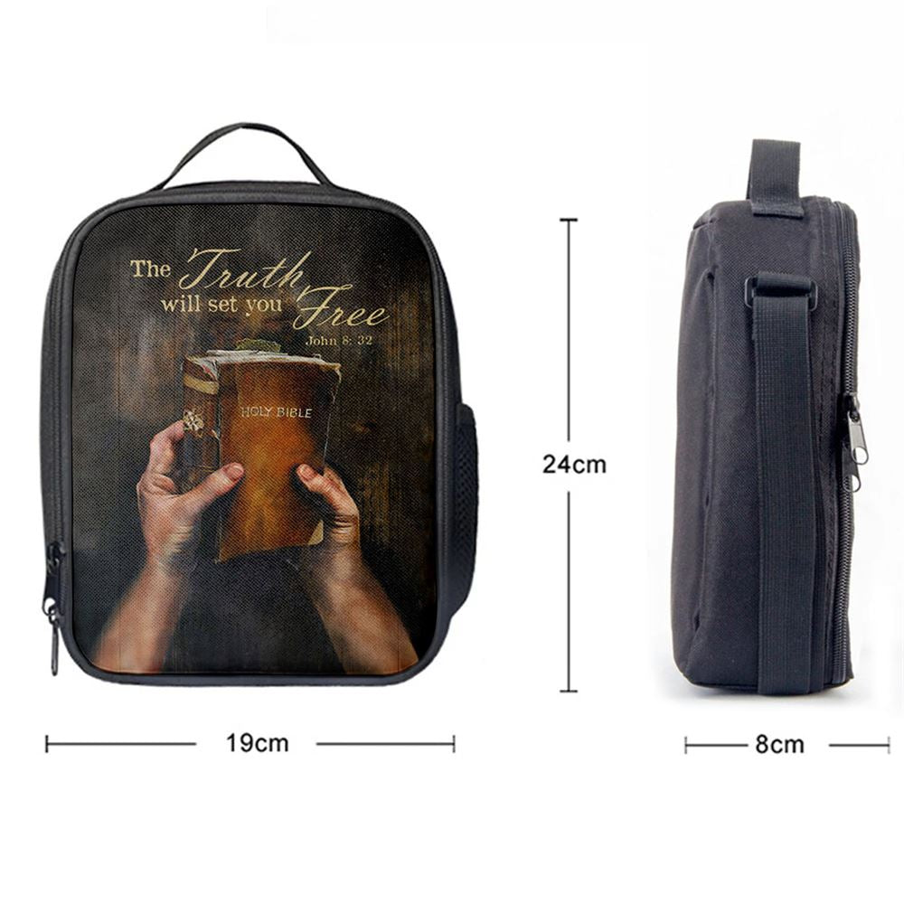 The Truth Will Set You Free Lunch Bag For Men And Women, Spiritual Christian Lunch Box For School, Work