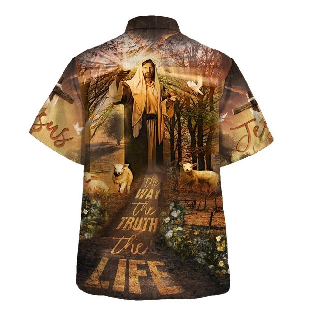 The Way The Truth And The Life Hawaiian Shirt For Men, Christian Hawaiian Shirt, Gift For Christian