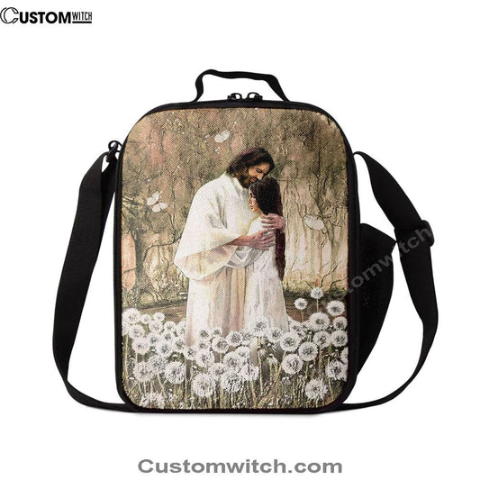 The World In His Arm Dandelion Field Lunch Bag For Men And Women, Spiritual Christian Lunch Box For School, Work