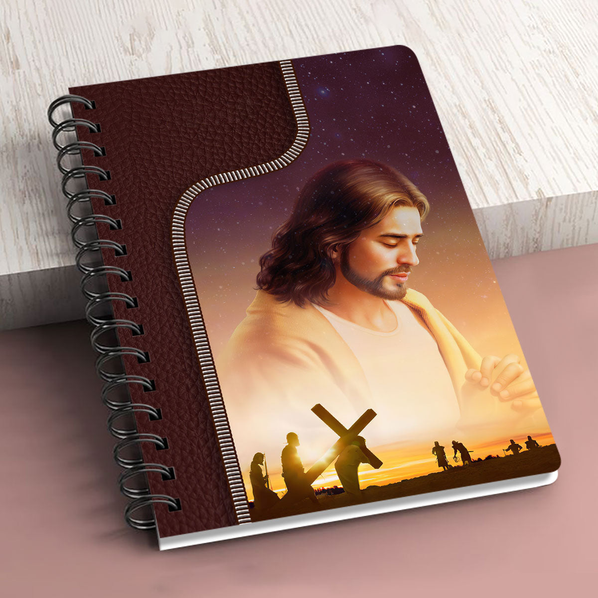 There Is One Mediator Between God And Men The Man Christ Jesus Personalized Spiral Journal, Christian Art Gifts Journal