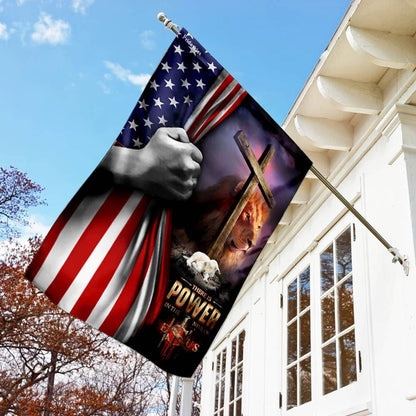 There Is Power In The Name Of Jesus House Flags, Christian Flag, Scripture Flag, Garden Banner