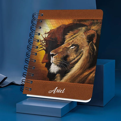 There Is Power In The Name Of Jesus Personalized Spiral Journal, Christian Art Gifts Journal