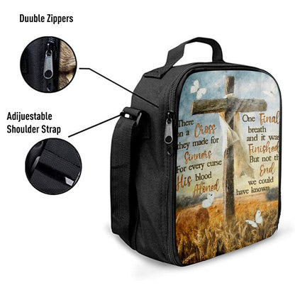 There On A Cross They Made For Sinners Lunch Bag For Men And Women, Spiritual Christian Lunch Box For School, Work