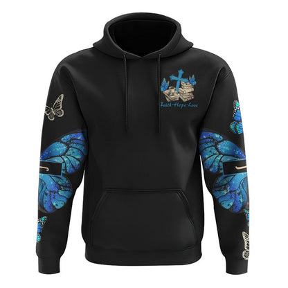 This Girl Runs On Jesus And Books All Over Print 3D Hoodie, Christian Hoodie, Christian Sweatshirt, Bible Verse Shirt