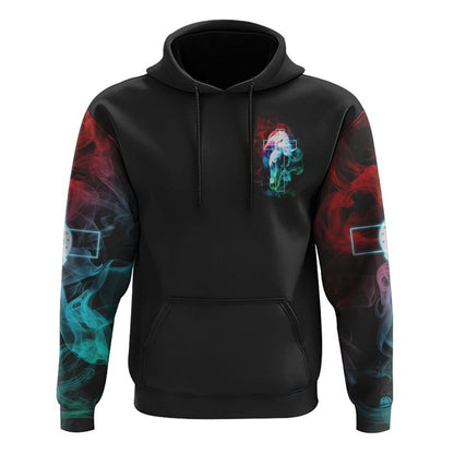 This Girl Runs On Jesus And Horse Colorful Smoke All Over Print 3D Hoodie, Christian Hoodie, Christian Sweatshirt, Bible Verse Shirt